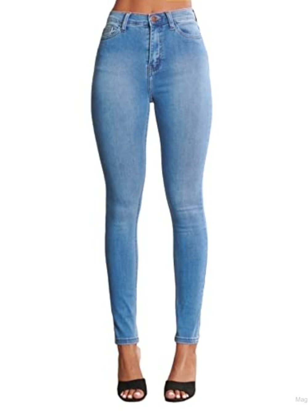 High Waisted Super Stretch Skinny Jeans Cotton Modal Slim Fit